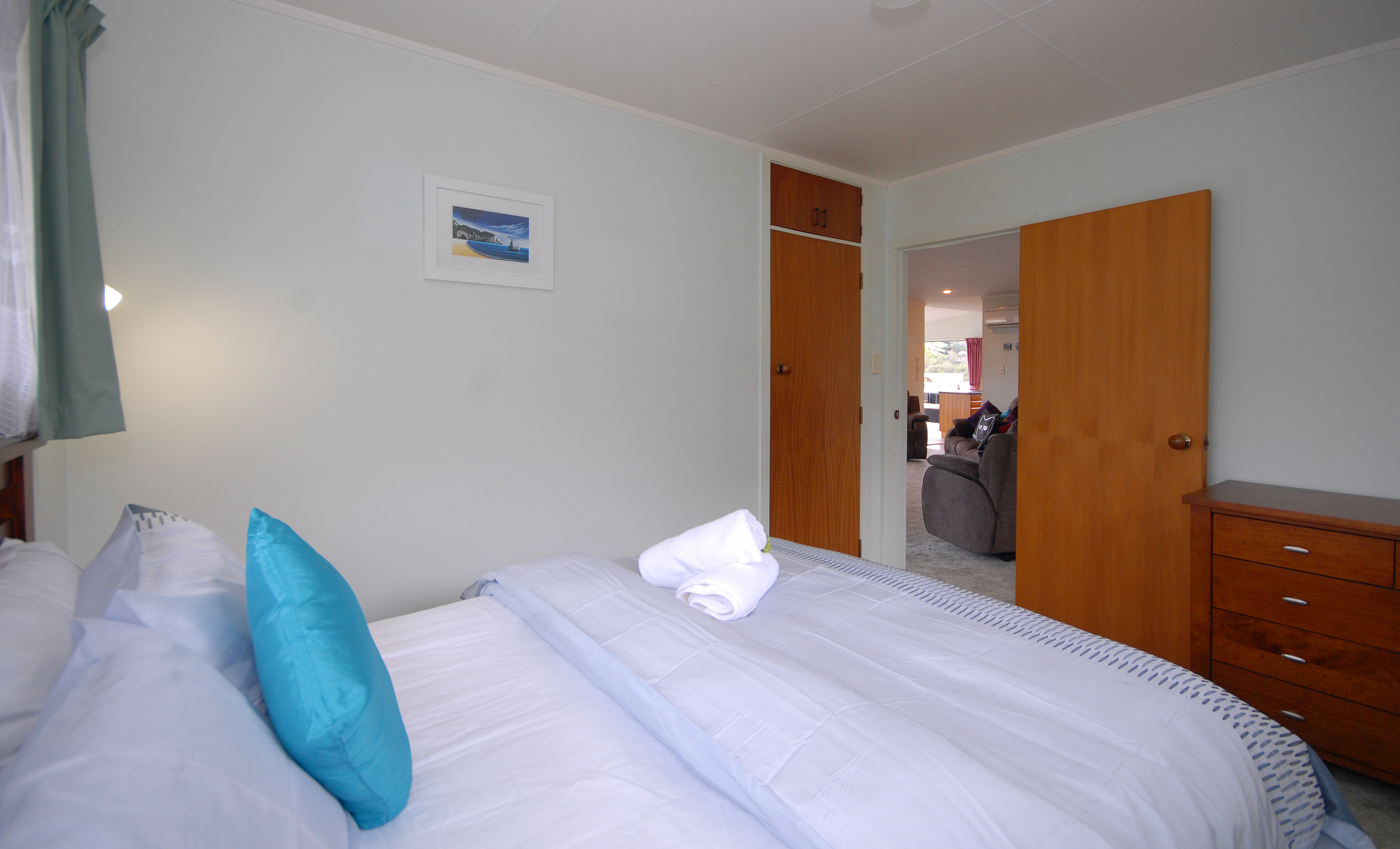 Second bedroom upstairs, queen size bed