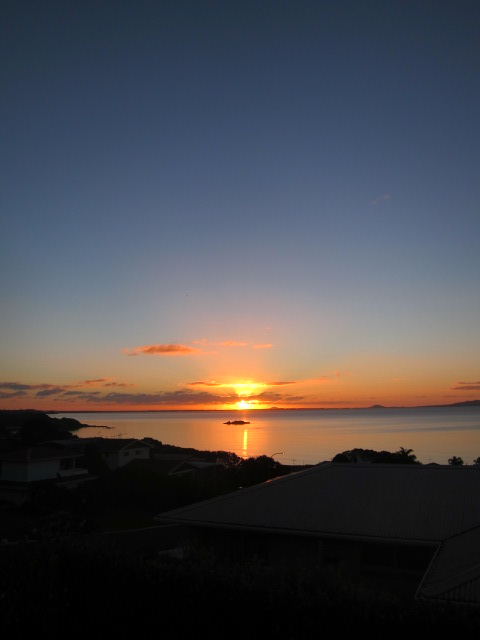 Sunset from the deck of 3Kupe